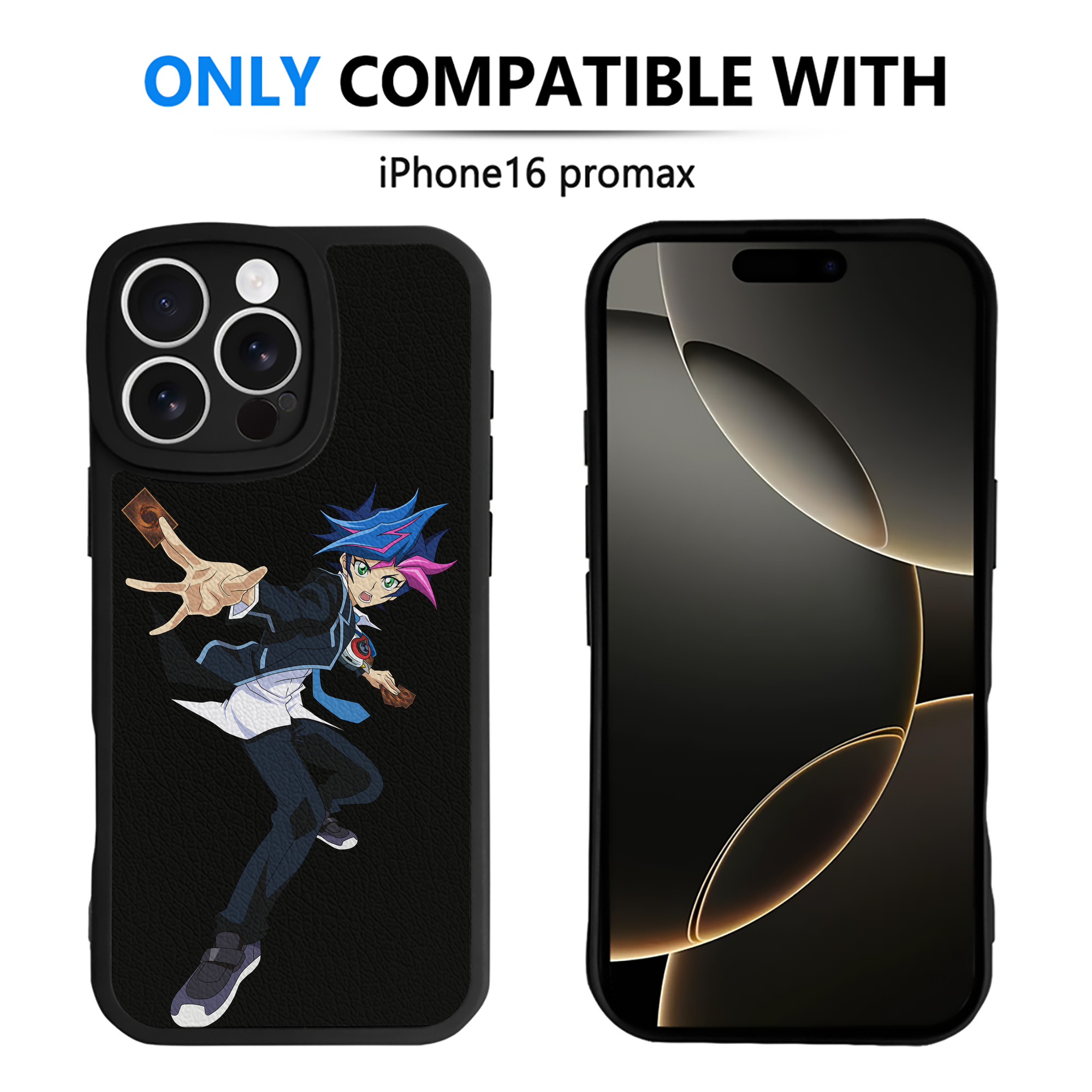 遊☆戯☆王 Yu-Gi-Oh! 【iPhone 16シリーズ対応】シリコンスマホケース（レザー調） 材質：シリコン